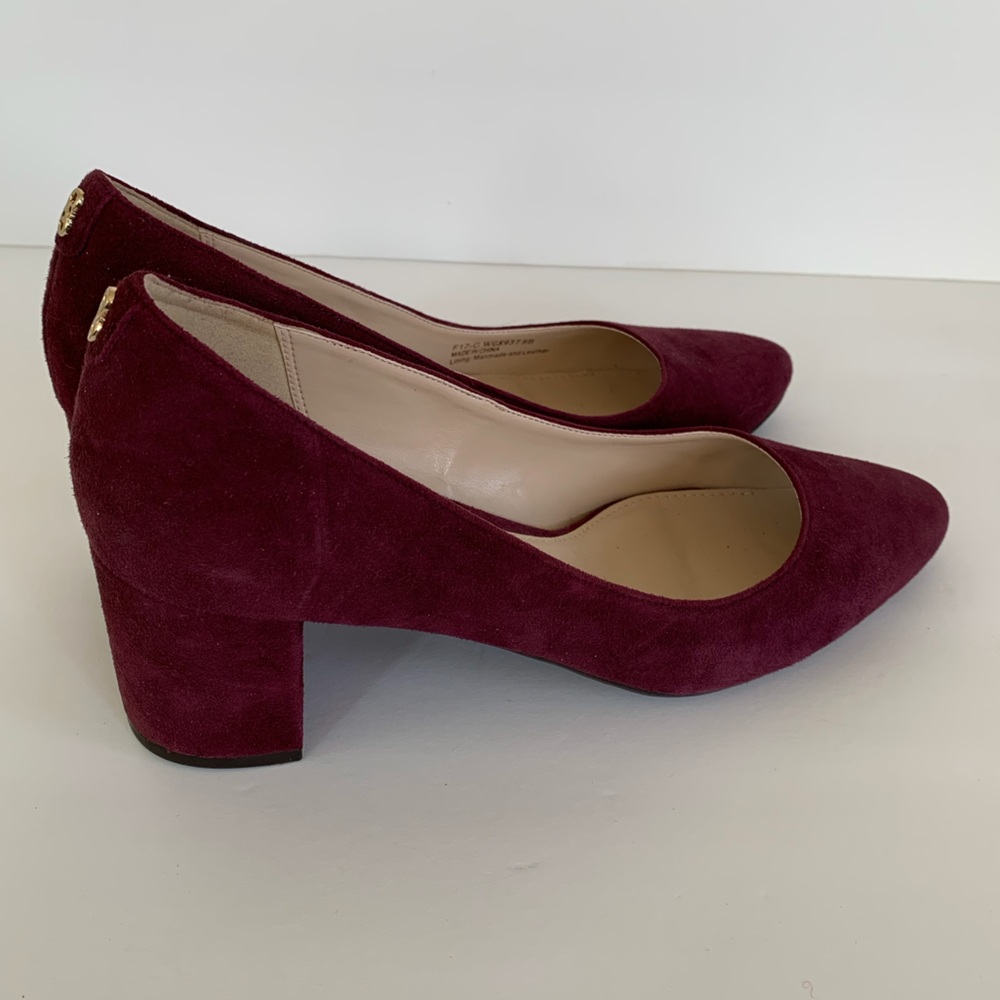 Cole Haan Grand OS Suede Pumps w/ block heel Sz.8